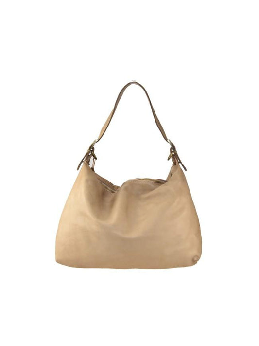 Borsa a spalla in pelle - BAYL49 taupe Barbera Biella - Scarpe Fatte a Mano