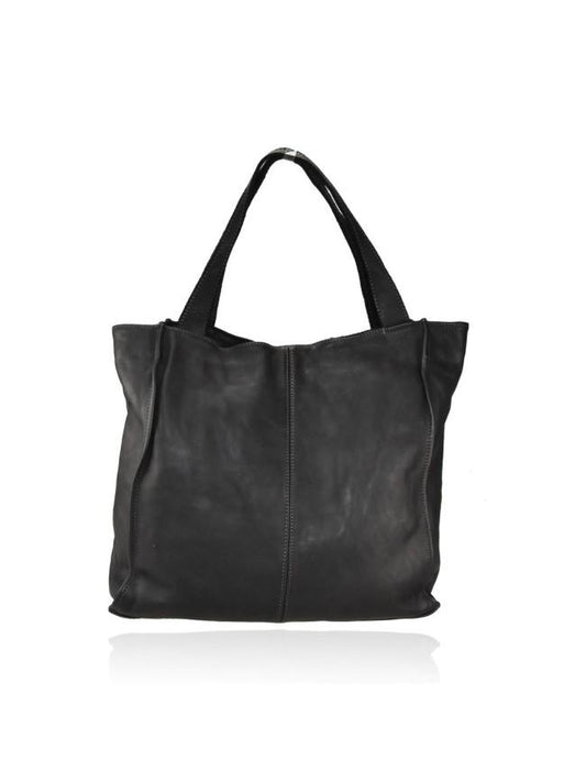 Borsa a spalla in pelle - BASJ58 nero Barbera Biella - Scarpe Fatte a Mano