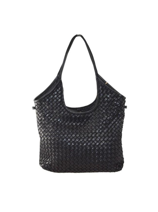 Borsa a spalla in pelle intrecciata - BAVM47852 nero Barbera Biella - Scarpe Fatte a Mano