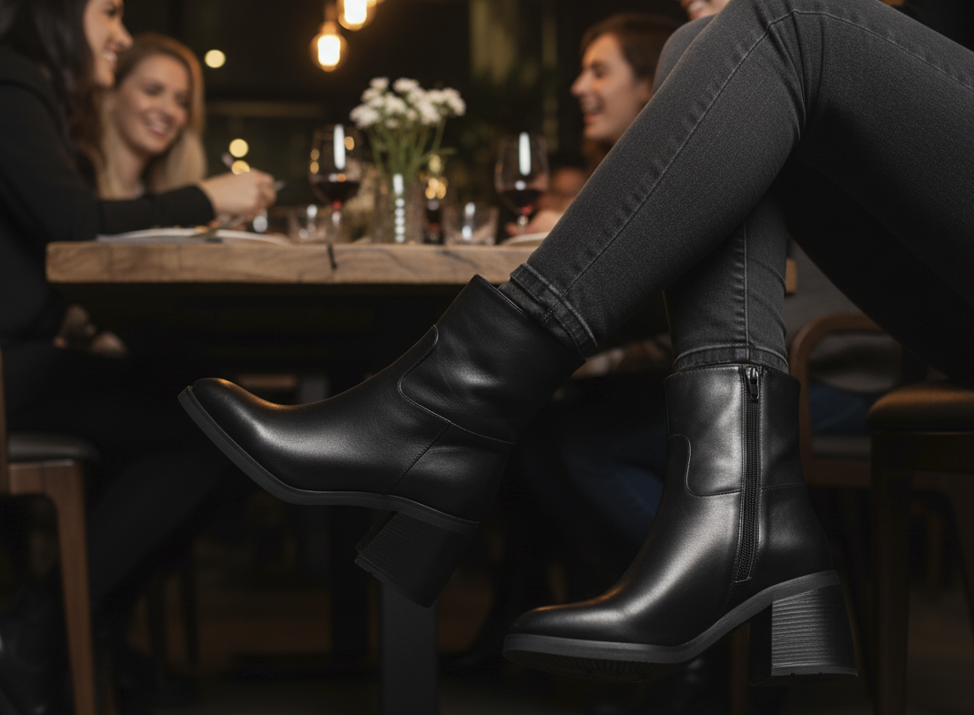 Tania 02 Nero Barbera Biella - Scarpe Fatte a Mano