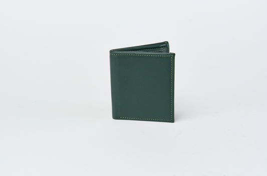 Portafoglio Verticale carte/moneta/banconote - Misura piccola - Vitello Verdone