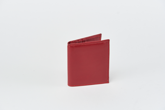 Portafoglio Verticale carte/moneta/banconote - Misura piccola - Vitello Rosso
