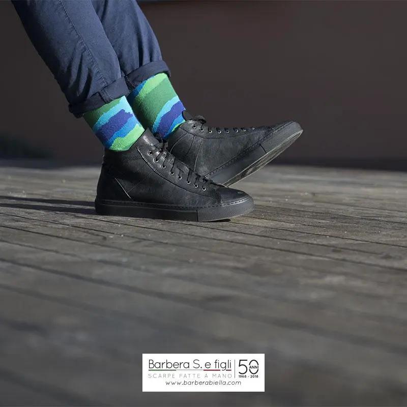 1233 Sneaker Jersey Nera - Scarpe Biella | Barbera Sandro e Figli snc