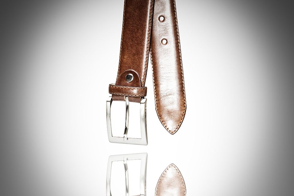 Handmade Cognac Calfskin Belt
