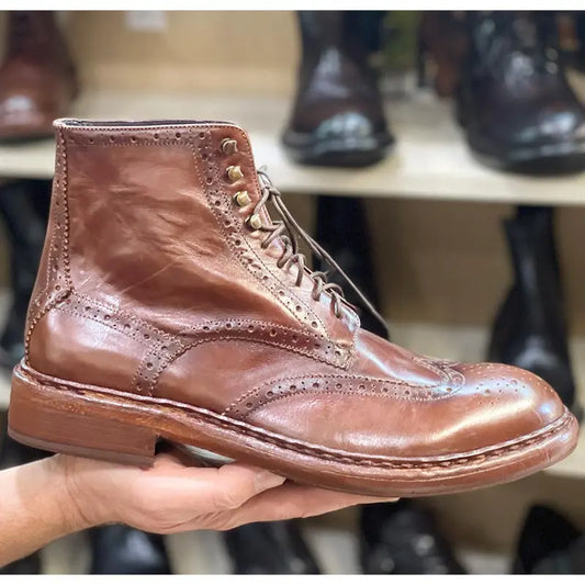 6090 Stivaletto Cognac - Scarpe Biella | Barbera Sandro e Figli snc