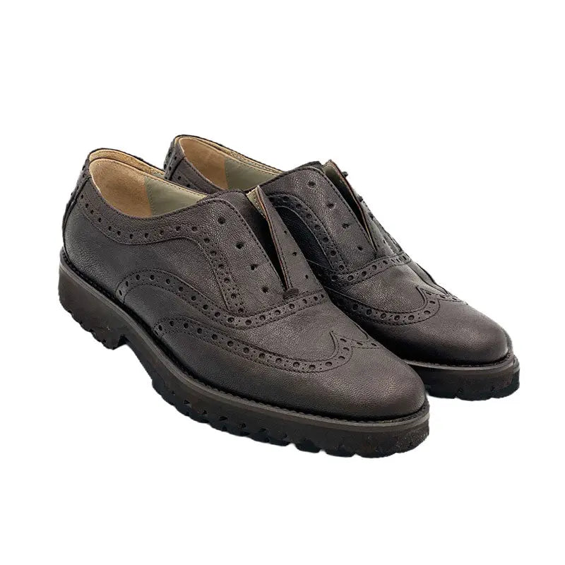 717 Francesina Jersey Moro - Scarpe Biella | Barbera Sandro e Figli snc