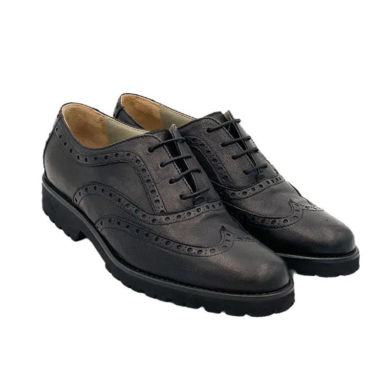 717 Francesina Jersey Nero - Scarpe Biella | Barbera Sandro e Figli snc