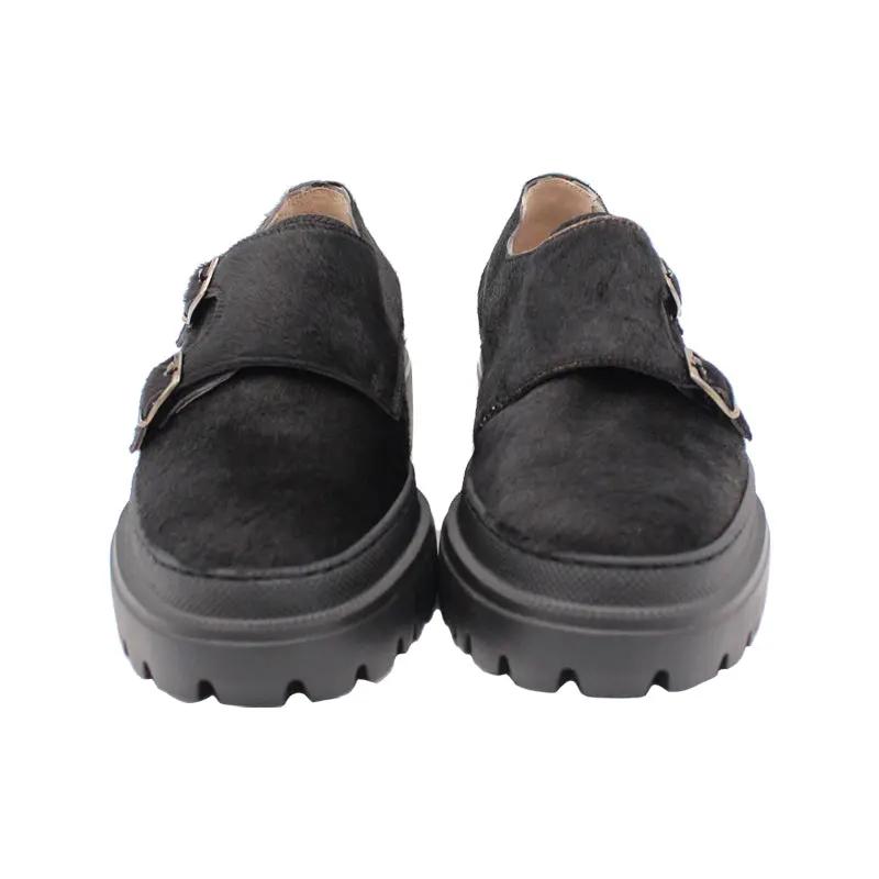 814 Double Monk Cav Nero - Scarpe Biella | Barbera Sandro e Figli snc