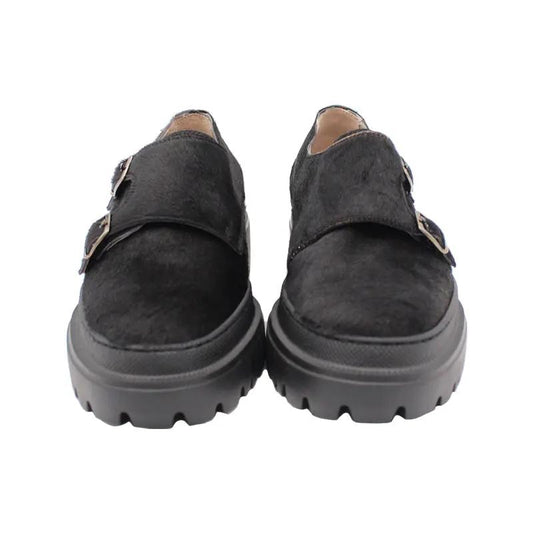 814 Double Monk Cav Nero - Scarpe Biella | Barbera Sandro e Figli snc