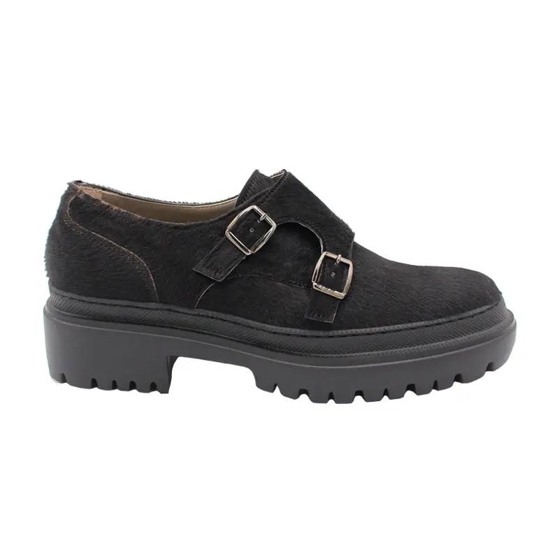 814 Double Monk Cav Nero - Scarpe Biella | Barbera Sandro e Figli snc