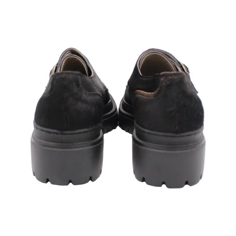 814 Double Monk Cav Nero - Scarpe Biella | Barbera Sandro e Figli snc