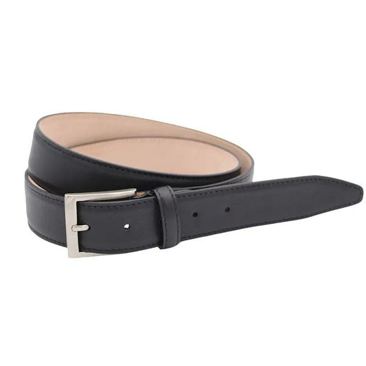 Cintura Fatta a Mano vitello nero Lux h 3,5 - Scarpe Biella | Barbera Sandro e Figli snc