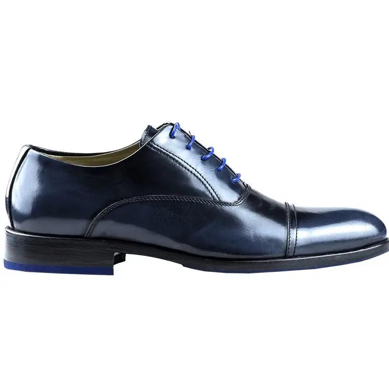 Francesina Abrasivato Blu/Bluette - Scarpe Biella | Barbera Sandro e Figli snc