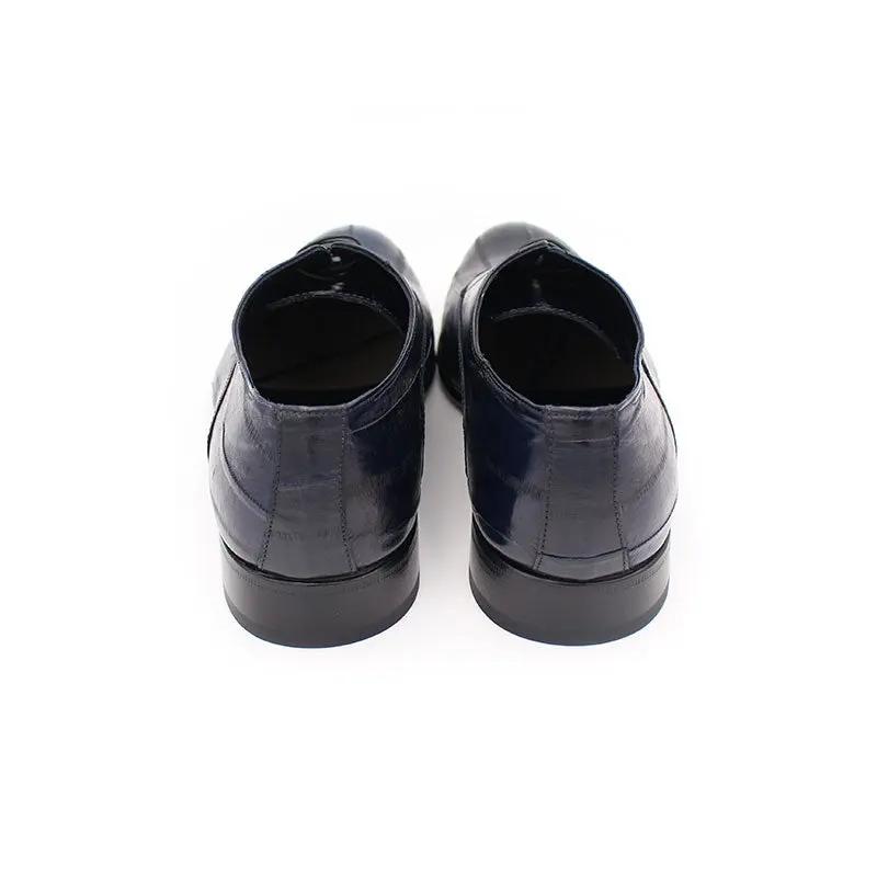 1054 Anguilla - Blu Barbera Biella - Scarpe Fatte a Mano