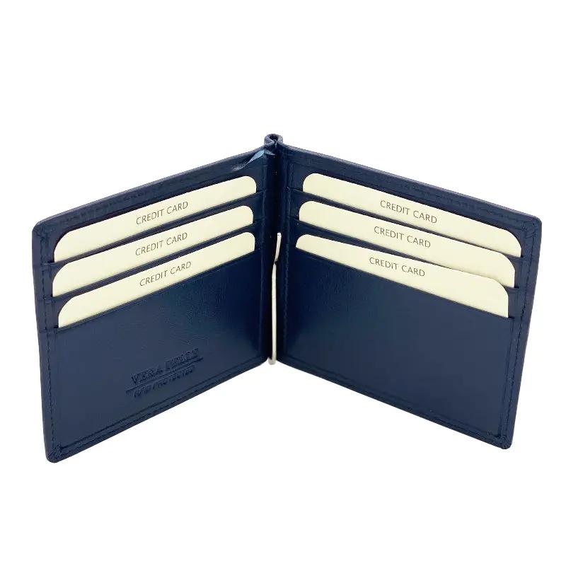 Portafoglio Nappa Ferretto Blu Uomo 579 Barbera Biella - Scarpe Fatte a Mano