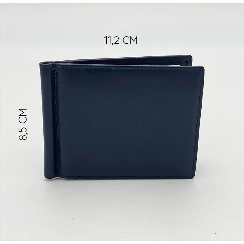 Portafoglio Nappa Ferretto Blu Uomo 579 Barbera Biella - Scarpe Fatte a Mano