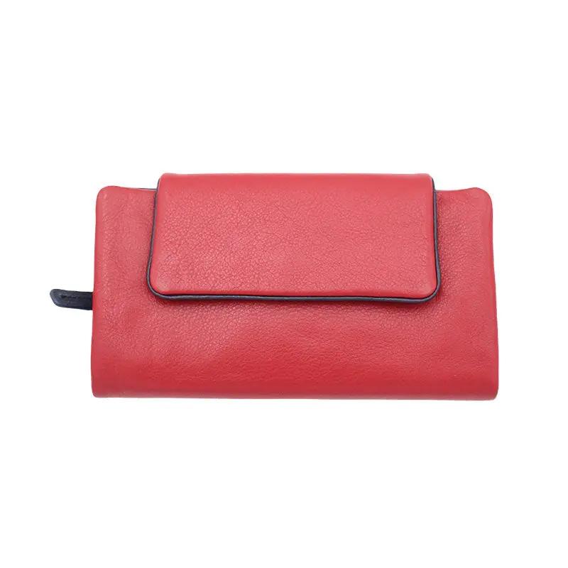 Portafoglio Donna rosso + blu 1830 - Scarpe Biella | Barbera Sandro e Figli snc