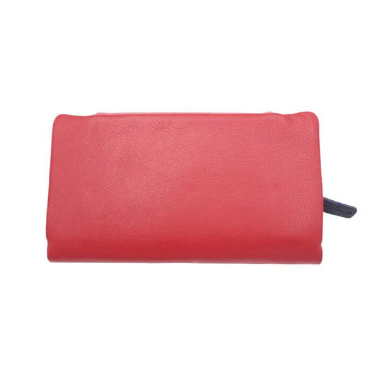 Portafoglio Donna rosso + blu 1830 - Scarpe Biella | Barbera Sandro e Figli snc