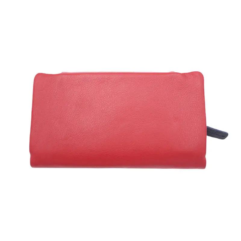 Portafoglio Donna rosso + blu 1830 - Scarpe Biella | Barbera Sandro e Figli snc