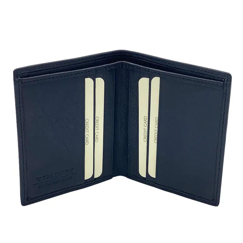 Portafoglio Verticale Piccolo Nappa Blu 8103 - Scarpe Biella | Barbera Sandro e Figli snc