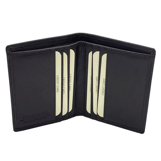 Portafoglio Verticale Piccolo Nappa Moro 8103 - Scarpe Biella | Barbera Sandro e Figli snc