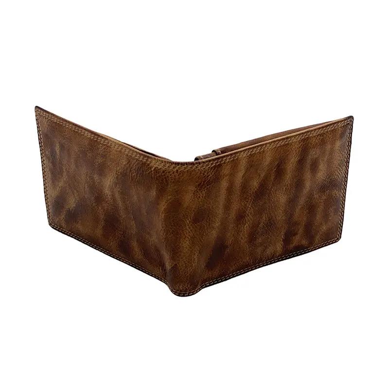 Portafoglio con Portamonete e Patta Mocha Stone Wax Mis. Classica - Scarpe Biella | Barbera Sandro e Figli snc