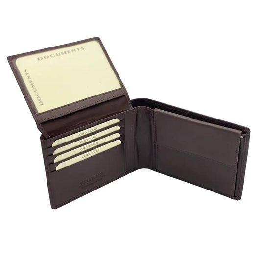 Portafoglio con Portamonete e Patta Nappa Moro mis.classica - Scarpe Biella | Barbera Sandro e Figli snc