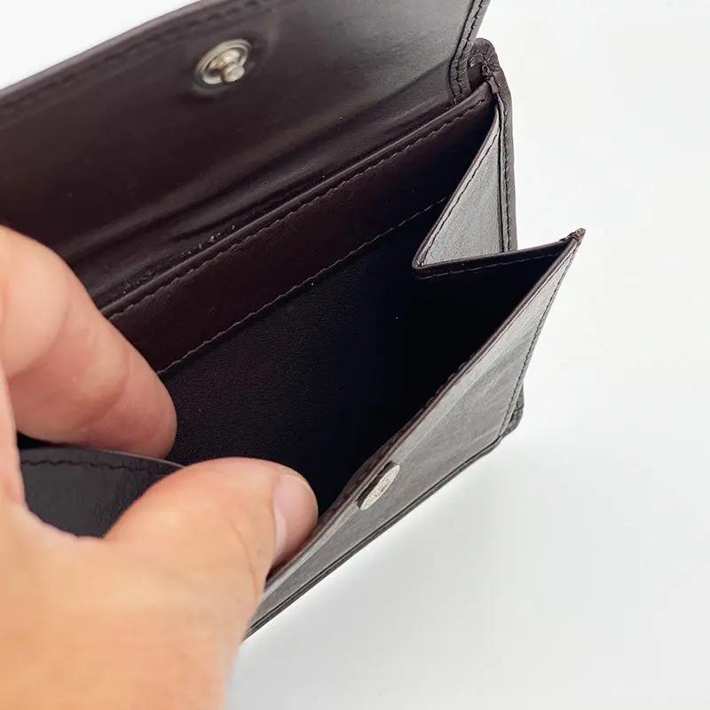 Portafoglio con Portamonete e Patta Nappa Moro mis.classica - Scarpe Biella | Barbera Sandro e Figli snc