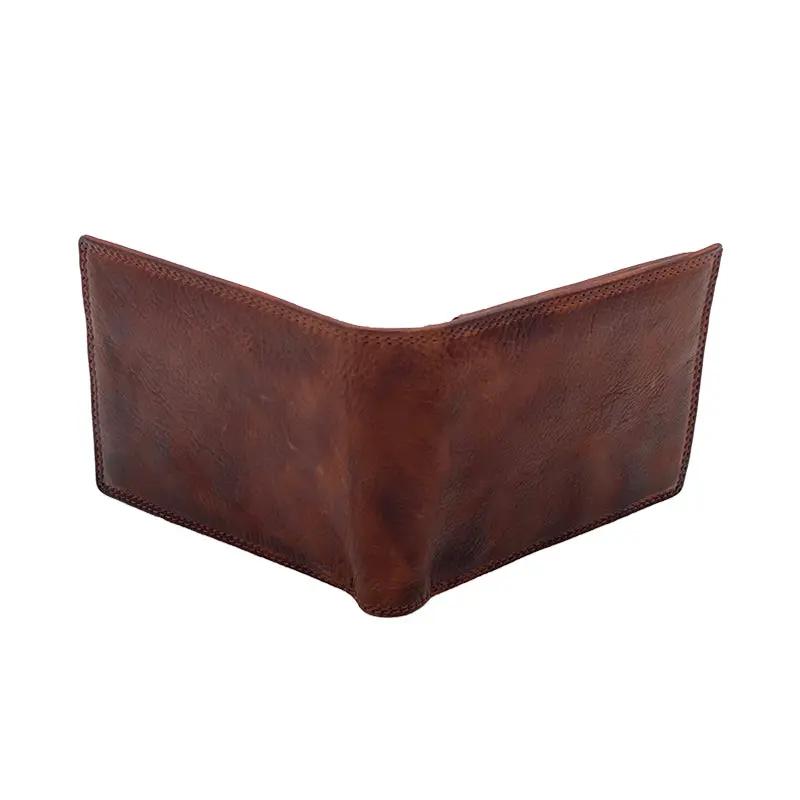 Portafoglio con Portamonete e Patta Testa di Moro Stone Wax mis.classica - Scarpe Biella | Barbera Sandro e Figli snc