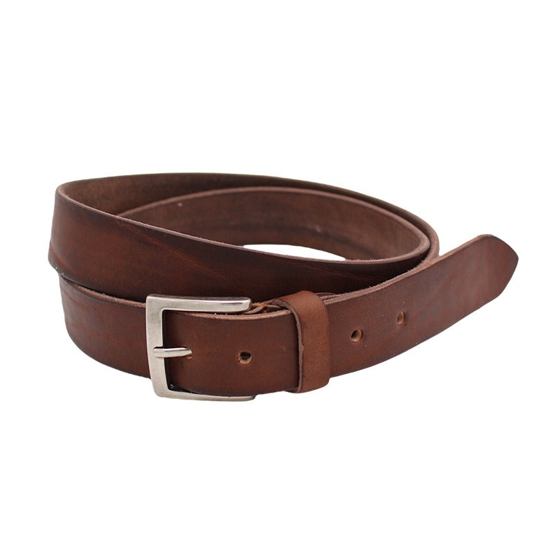Handmade Bull Wax Leather Belt