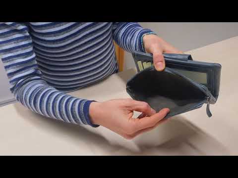 Portafoglio Donna Grey Stone Wax