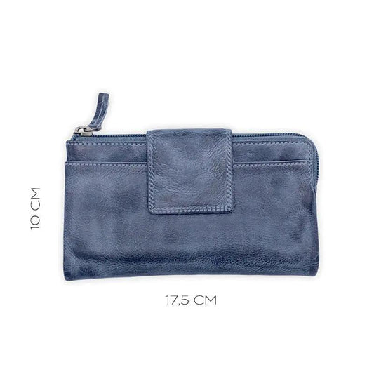 Portafoglio Donna Grey Stone Wax Barbera Biella - Scarpe Fatte a Mano